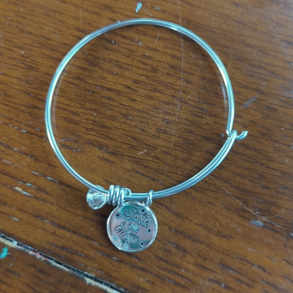 Tinkerbell sprinkle some magic bracelet silver